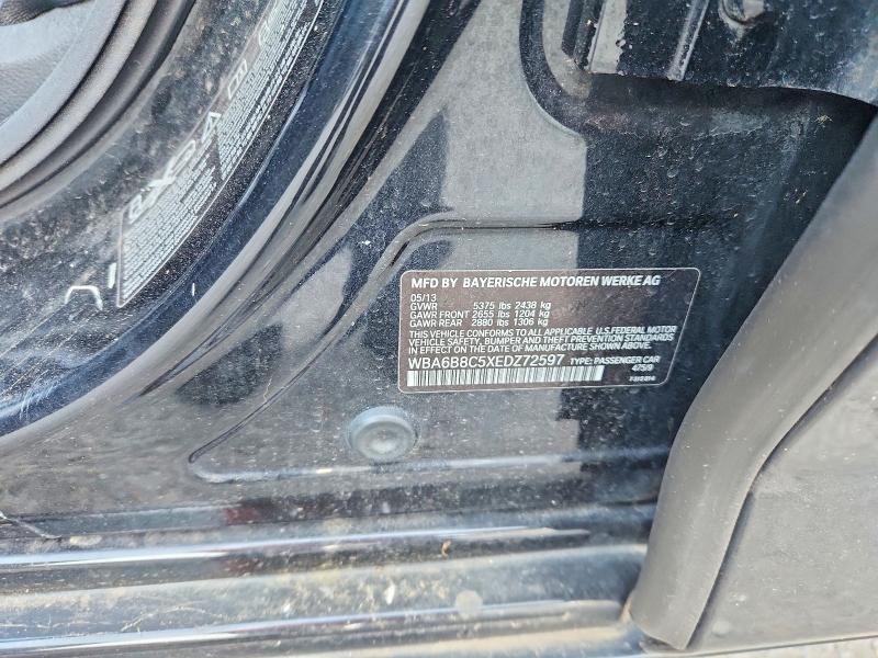 68040686 :رقم المزاد ، WBA6B8C5XEDZ72597 vin ، 2014 Bmw 640 مزاد بيع