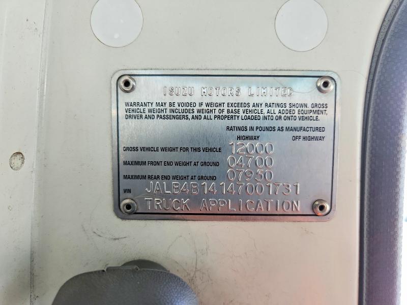 2004 Isuzu Npr მანქანა იყიდება აუქციონზე, vin: JALB4B14147001731, აუქციონის ნომერი: 68310096