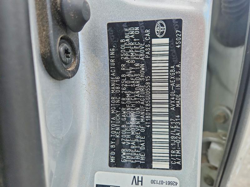 Aukcja sprzedaży 2016 Toyota Avalon Hybrid, vin: 4T1BD1EB5GU055815, numer aukcji: 66958296
