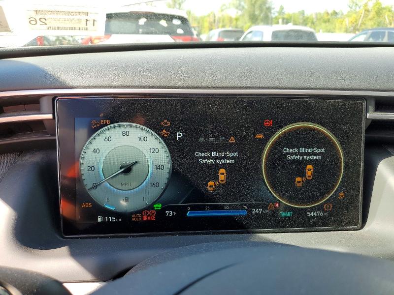 2022 Hyundai Tucson მანქანა იყიდება აუქციონზე, vin: KM8JECA13NU078332, აუქციონის ნომერი: 68967046