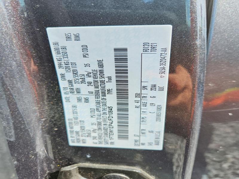 67807316 :رقم المزاد ، 1FTEW1EP4JFD10845 vin ، 2018 Ford F150 مزاد بيع