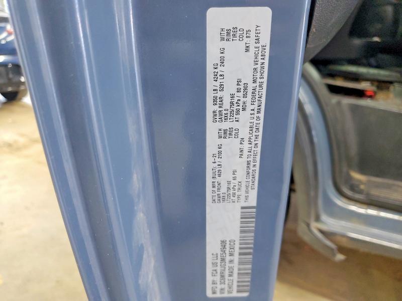69489726 :رقم المزاد ، 3C6MRVJG3ME549406 vin ، 2021 Ram Promaster 3500 مزاد بيع