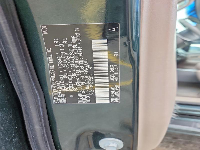 2006 Toyota Sequoia მანქანა იყიდება აუქციონზე, vin: 5TDBT48A16S276634, აუქციონის ნომერი: 68791526