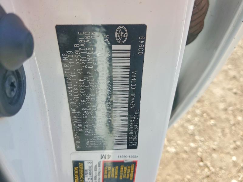 Aukcja sprzedaży 2010 Toyota Camry, vin: 4T4BF3EK2AR065916, numer aukcji: 69626016