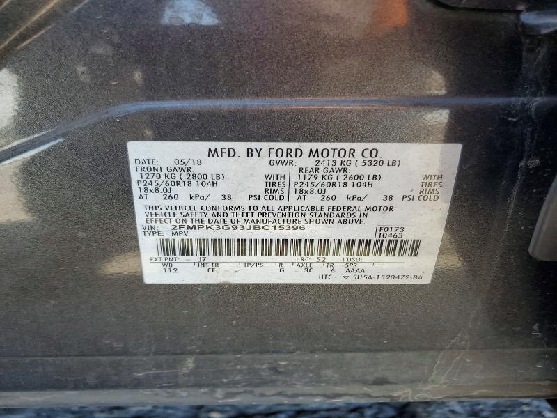 Продажа на аукционе авто 2018 Ford Edge, vin: 2FMPK3G93JBC15396, номер лота: 68052276