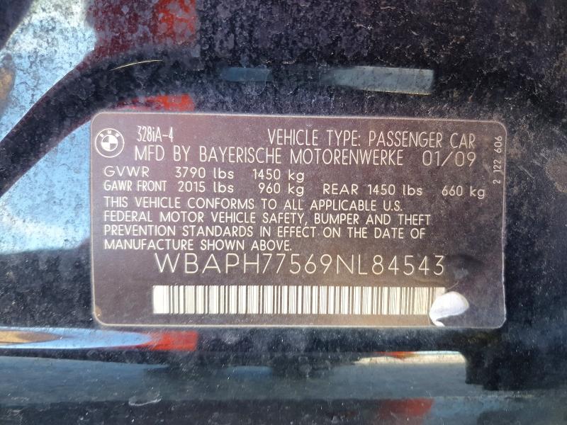 Продажа на аукционе авто 2009 Bmw 328, vin: WBAPH77569NL84543, номер лота: 68708166