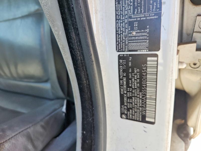Продажа на аукционе авто 2004 Bmw 530, vin: WBANA73554B064545, номер лота: 68056776