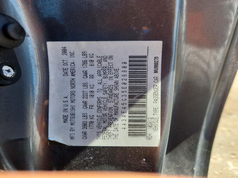 Продажа на аукционе авто 2005 Mitsubishi Eclipse, vin: 4A3AE45G35E026800, номер лота: 69357356