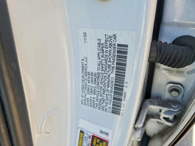 Продаж на аукціоні авто 2022 Honda Accord, vin: 1HGCV2F36NA023913, номер лоту: 68135466