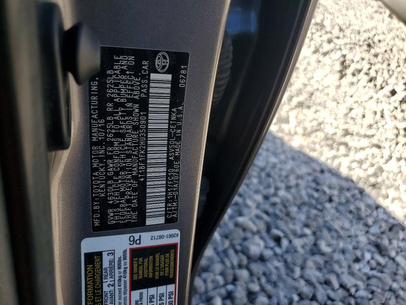 Aukcja sprzedaży 2017 Toyota Camry, vin: 4T1BF1FK2HU350901, numer aukcji: 68692976
