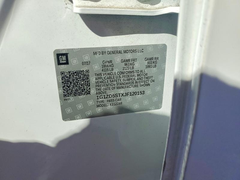 Продаж на аукціоні авто 2018 Chevrolet Malibu, vin: 1G1ZD5STXJF120153, номер лоту: 65021496