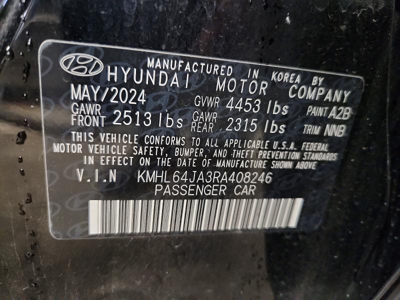 Aukcja sprzedaży 2024 Hyundai Sonata, vin: KMHL64JA3RA408246, numer aukcji: 70290446