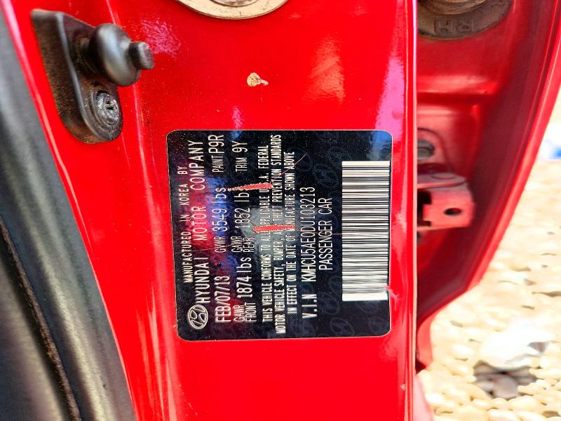 Продаж на аукціоні авто 2013 Hyundai Accent, vin: KMHCU5AE0DU103213, номер лоту: 69810816