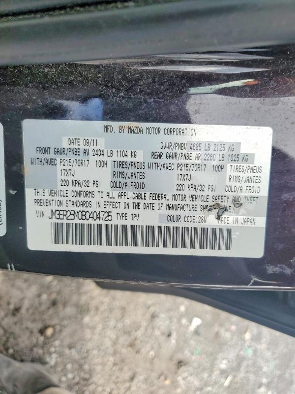 Aukcja sprzedaży 2011 Mazda Cx-7, vin: JM3ER2BM0B0404725, numer aukcji: 67110156
