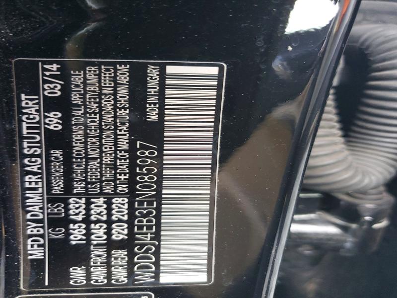 69408396 :رقم المزاد ، WDDSJ4EB3EN085987 vin ، 2014 Mercedes-benz Cla مزاد بيع