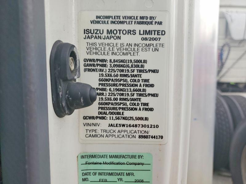 Aukcja sprzedaży 2008 Isuzu Nrr, vin: JALE5W16487301210, numer aukcji: 68888626