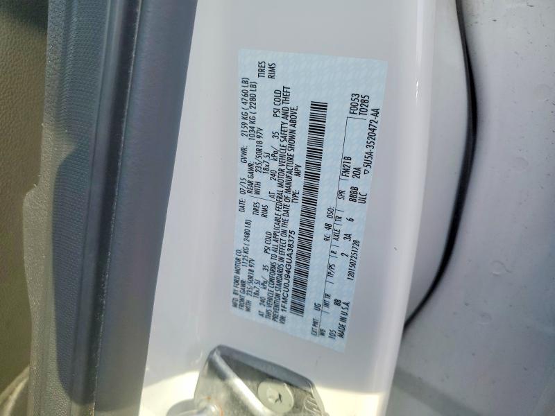 Продаж на аукціоні авто 2016 Ford Escape, vin: 1FMCU0J94GUA38375, номер лоту: 67426156