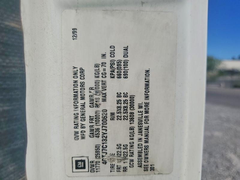 2000 Isuzu F7 მანქანა იყიდება აუქციონზე, vin: 4GTJ7C132YJ700620, აუქციონის ნომერი: 67888146