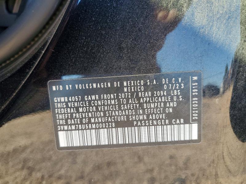 Продаж на аукціоні авто 2024 Volkswagen Jetta, vin: 3VWAM7BU5RM000228, номер лоту: 68136306