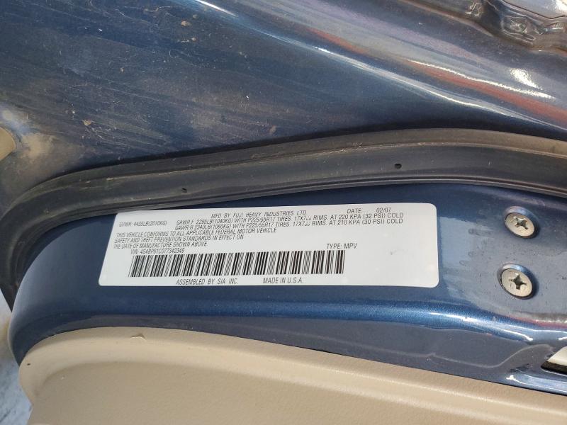 Aukcja sprzedaży 2007 Subaru Outback, vin: 4S4BP61C077342349, numer aukcji: 68877446