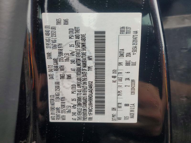Aukcja sprzedaży 2013 Ford Escape, vin: 1FMCU9H99DUA04602, numer aukcji: 71186936