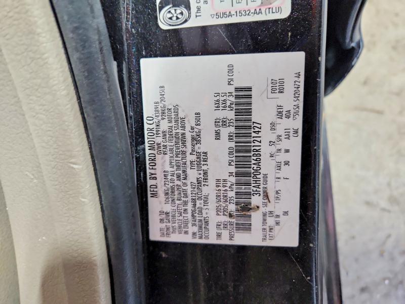 Aukcja sprzedaży 2011 Ford Fusion, vin: 3FAHP0GA6BR121427, numer aukcji: 70260256