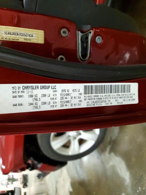 2012 Jeep Patriot მანქანა იყიდება აუქციონზე, vin: 1C4NJRCB7CD537434, აუქციონის ნომერი: 68392456