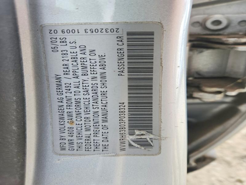 Продажа на аукционе авто 2003 Volkswagen Passat, vin: WVWRH63B03P038324, номер лота: 67459596