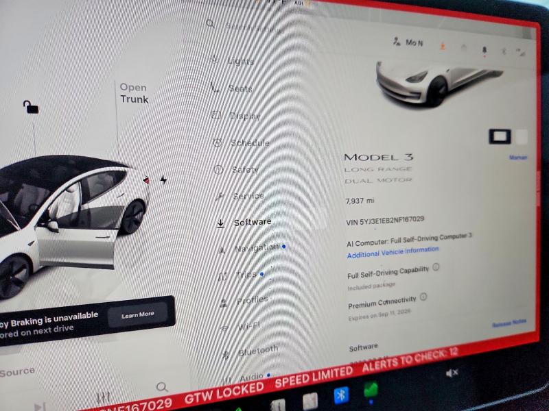68092806 :رقم المزاد ، 5YJ3E1EB2NF167029 vin ، 2022 Tesla Model 3 مزاد بيع