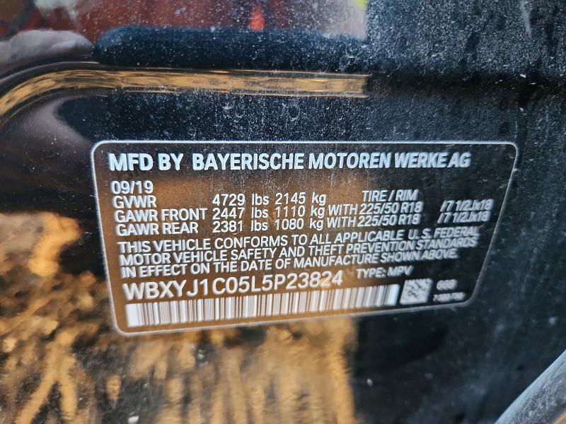 Продаж на аукціоні авто 2020 Bmw X2, vin: WBXYJ1C05L5P23824, номер лоту: 68978426