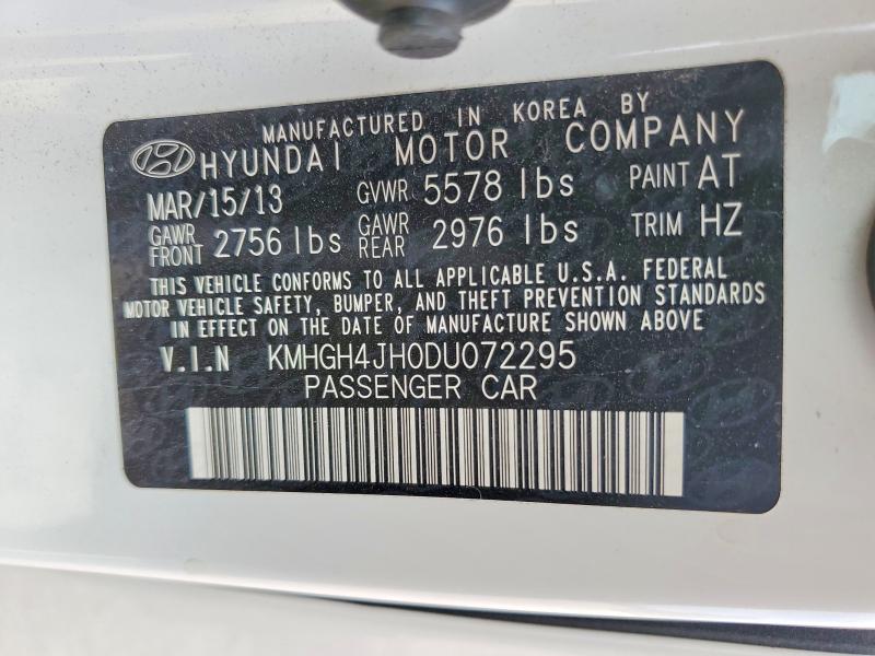 Aukcja sprzedaży 2013 Hyundai Equus, vin: KMHGH4JH0DU072295, numer aukcji: 68838006