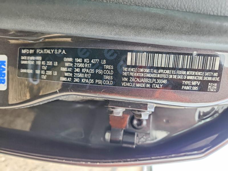 Продажа на аукционе авто 2020 Jeep Renegade, vin: ZACNJABB2LPL30046, номер лота: 68645886