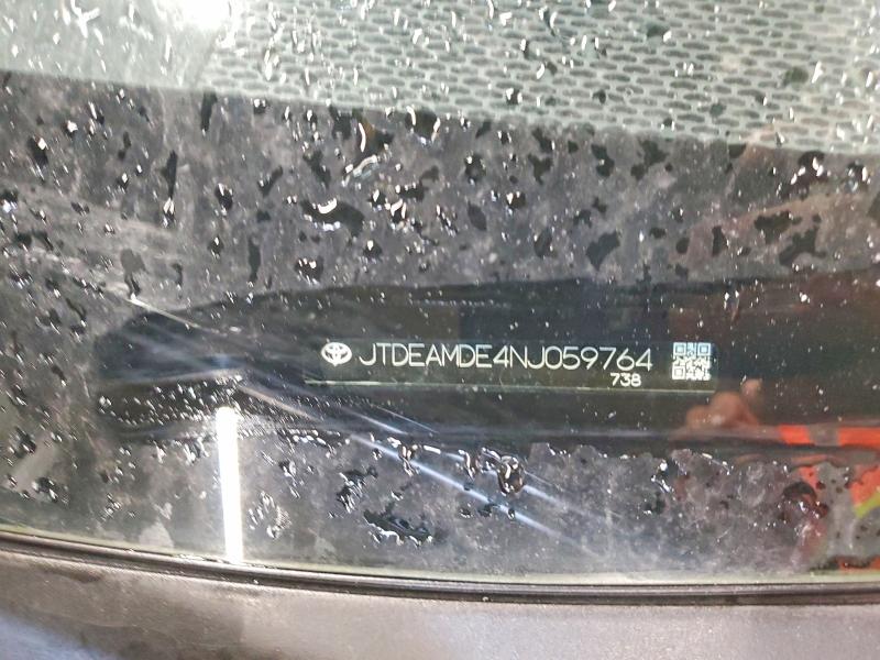 2022 Toyota Corolla მანქანა იყიდება აუქციონზე, vin: JTDEAMDE4NJ059764, აუქციონის ნომერი: 68617846