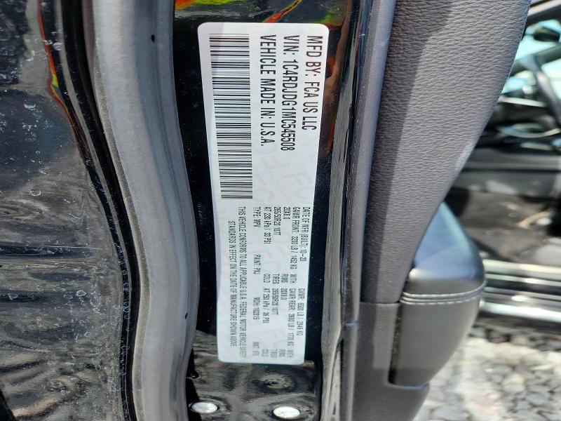 Продажа на аукционе авто 2021 Dodge Durango, vin: 1C4RDJDG1MC545508, номер лота: 67756926
