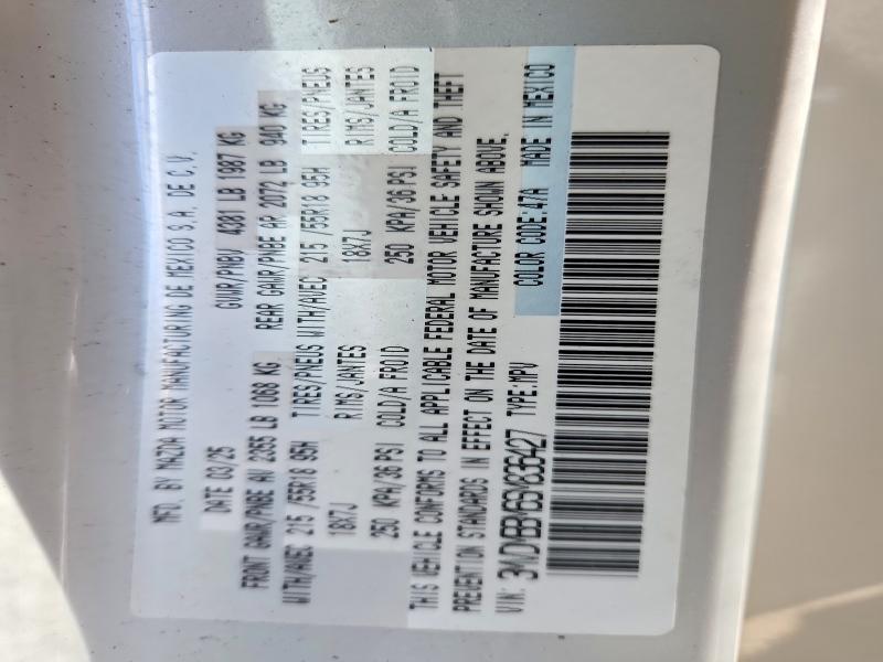 69953386 :رقم المزاد ، 3MVDMBBM6SM836427 vin ، 2025 Mazda Cx-30 مزاد بيع