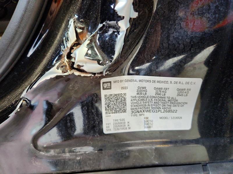 69617166 :رقم المزاد ، 3GNAXWEG1PL268522 vin ، 2023 Chevrolet Equinox مزاد بيع
