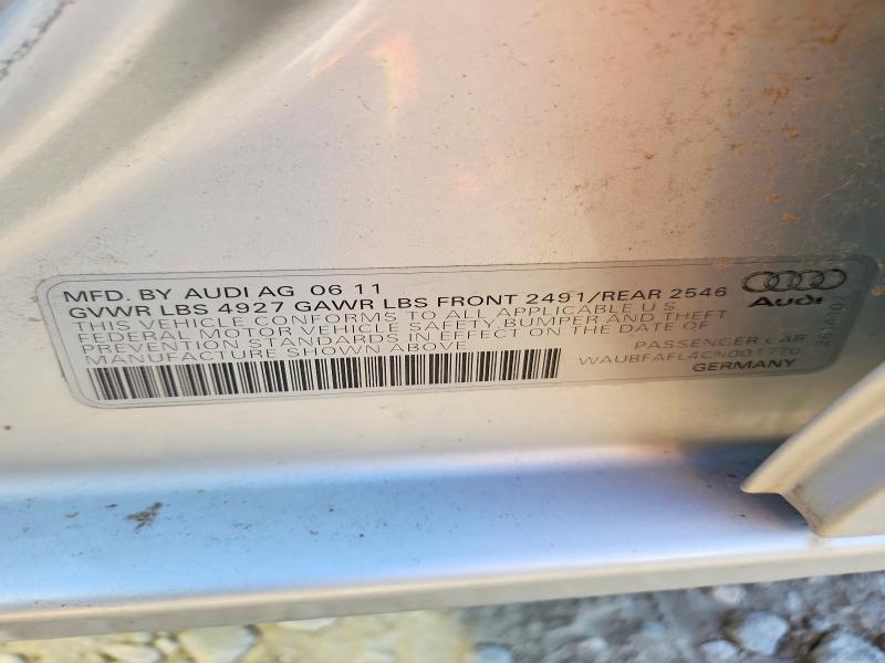 67839936 :رقم المزاد ، WAUBFAFL4CN001770 vin ، 2012 Audi A4 مزاد بيع