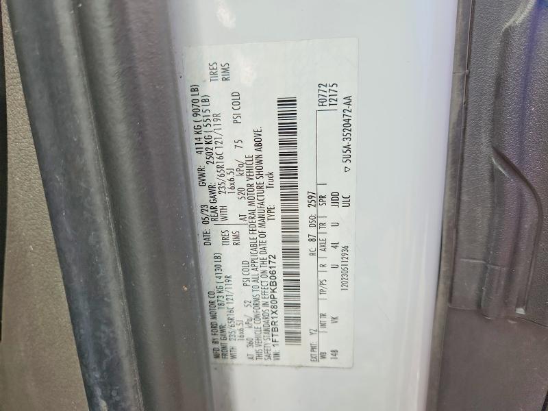 69528226 :رقم المزاد ، 1FTBR1X80PKB06172 vin ، 2023 Ford Transit مزاد بيع