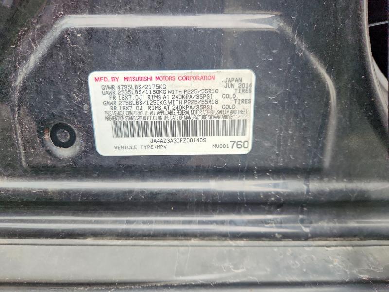 Aukcja sprzedaży 2015 Mitsubishi Outlander, vin: JA4AZ3A30FZ001409, numer aukcji: 69105726