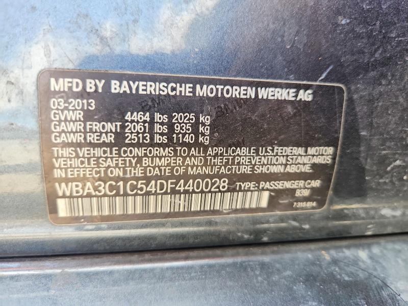 2013 Bmw 328 მანქანა იყიდება აუქციონზე, vin: WBA3C1C54DF440028, აუქციონის ნომერი: 68087806