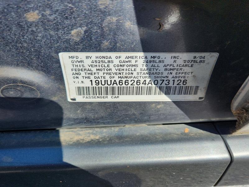 Продаж на аукціоні авто 2004 Acura Tl, vin: 19UUA66264A073126, номер лоту: 67241996