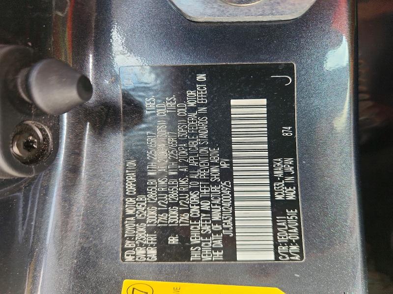 70342036 :رقم المزاد ، JTJGA31U240004925 vin ، 2004 Lexus Rx مزاد بيع
