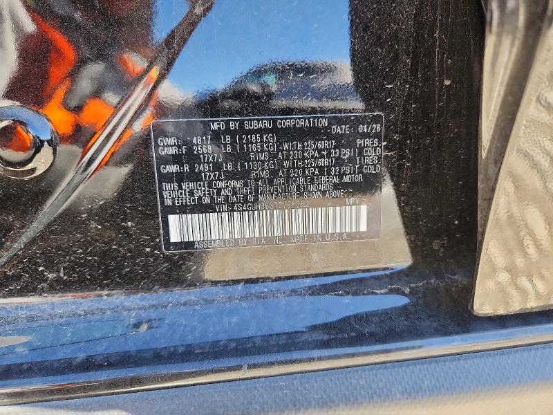 67537356 :رقم المزاد ، 4S4GUHB63T3765382 vin ، 2026 Subaru Crosstrek مزاد بيع
