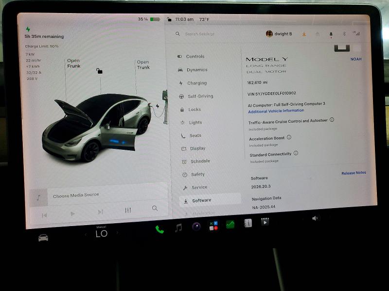 Aukcja sprzedaży 2020 Tesla Model Y, vin: 5YJYGDEE0LF010902, numer aukcji: 62263096