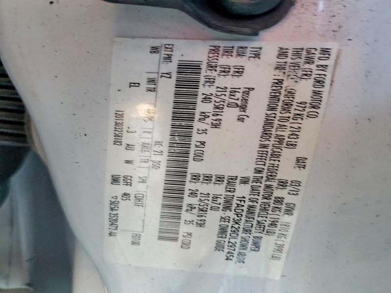68889856 :رقم المزاد ، 1FADP3K29DL297454 vin ، 2013 Ford Focus مزاد بيع