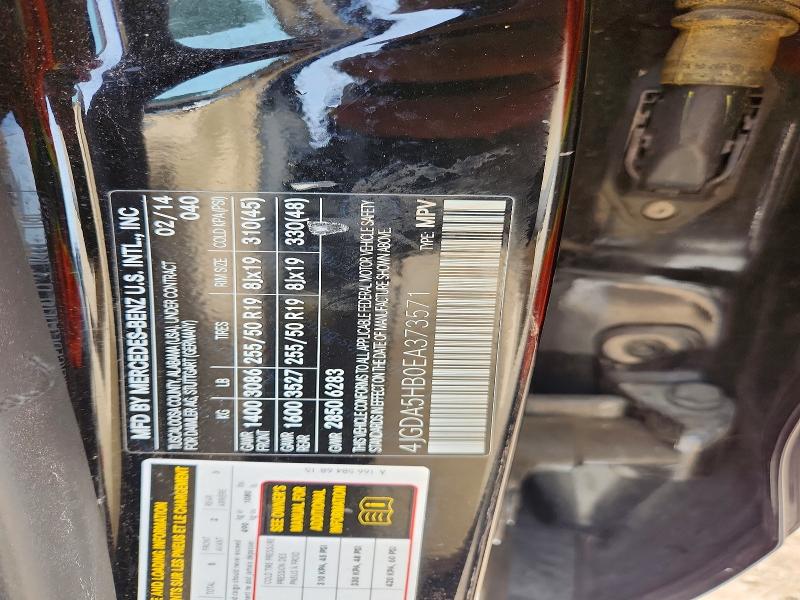 68261356 :رقم المزاد ، 4JGDA5HB0EA373571 vin ، 2014 Mercedes-benz Ml مزاد بيع