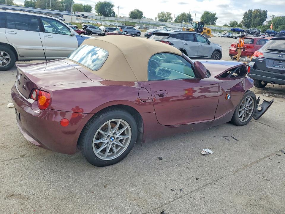2003 Bmw Z4 მანქანა იყიდება აუქციონზე, vin: 4USBT33413LS42907, აუქციონის ნომერი: 70024756