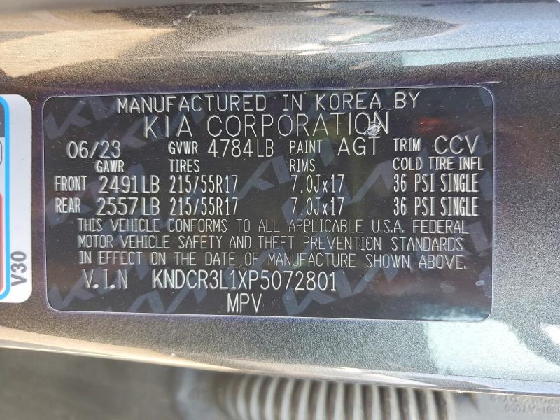 Продаж на аукціоні авто 2023 Kia Niro, vin: KNDCR3L1XP5072801, номер лоту: 67567306