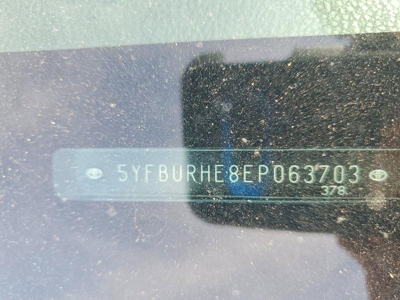Продаж на аукціоні авто 2014 Toyota Corolla, vin: 5YFBURHE8EP063703, номер лоту: 67902636
