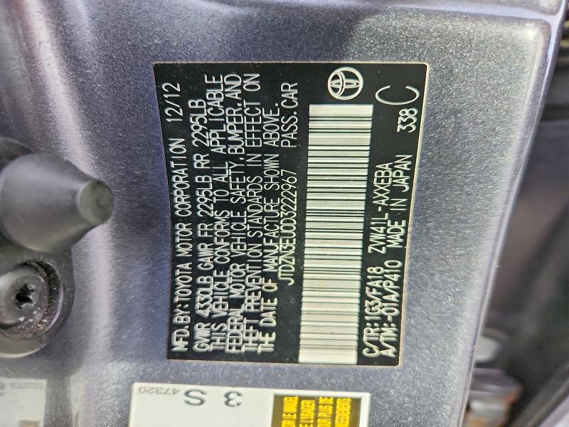 Продажа на аукционе авто 2013 Toyota Prius V, vin: JTDZN3EU0D3222967, номер лота: 71061366